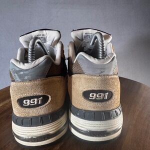 New Balance 991 Made in‎ England Tan Brown Suede Sneakers M991CGB Mens 9